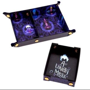 NWT. Disney Trinket Tray - Villains - 2-piece valet faux leather tray set